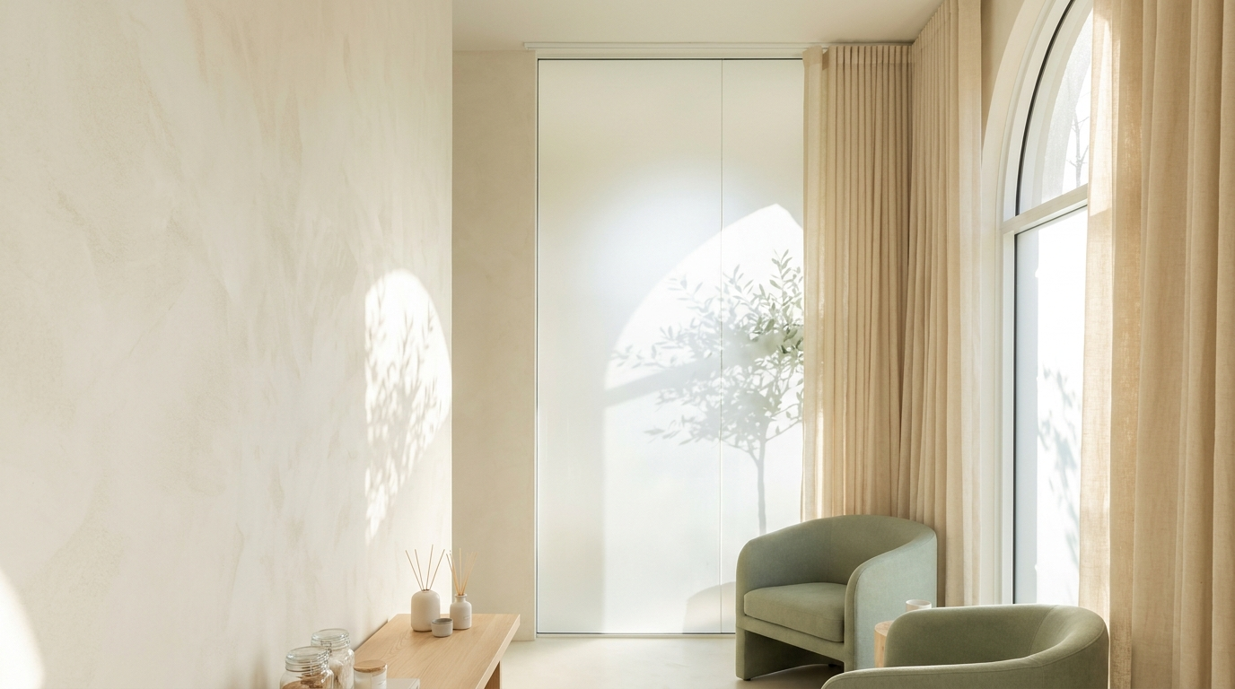 Espacio de atención de medicina estética facial, ambiente cálido y luminoso